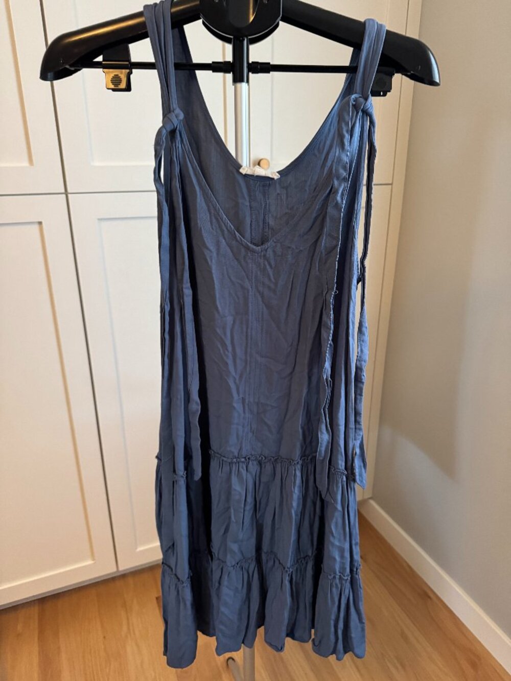 Splendid Carolina Tie Mini Tiered Tunic Dress